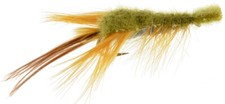 Fly Fishing Flies (Bass, Bream, Perch, Catfish) Crayfish Clouser Olive x 3