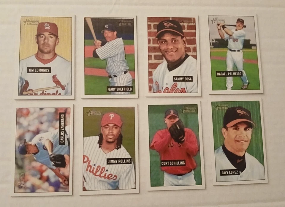 2005 Bowman Heritage Baseball Mini-35 Card Starter Set-(HOF/RC/Stars) - Image 3 of 4