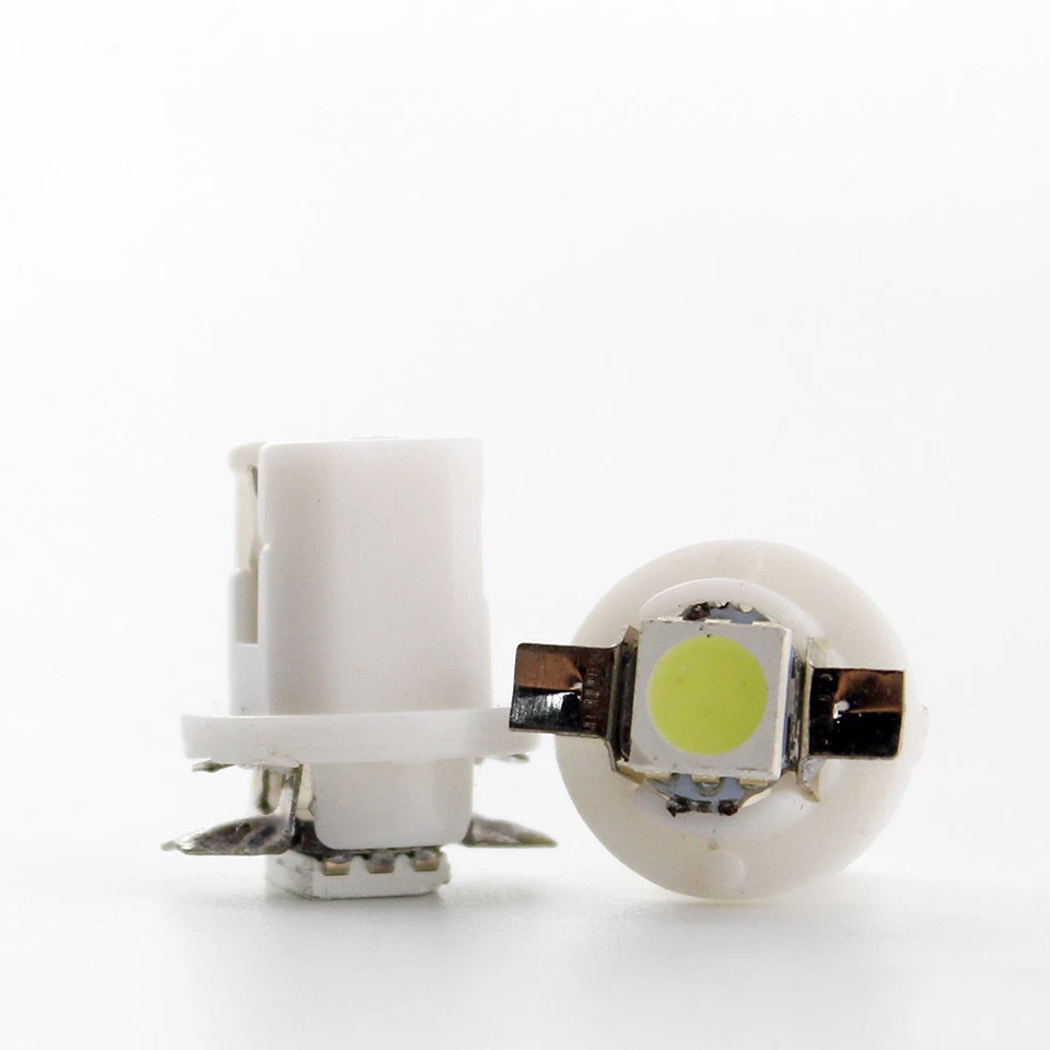 100Pcs B8.5 T5 Car Gauge 5050 1SMD LED Dashboard Instrument Panel Light Lamp 12V - Image 4 of 4