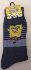 Nickelodeon s Sponge Bob Men s socks, blue size 6-12 fun times New
