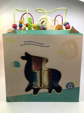 B. toys Wooden Activity Cube - Zany Zoo
