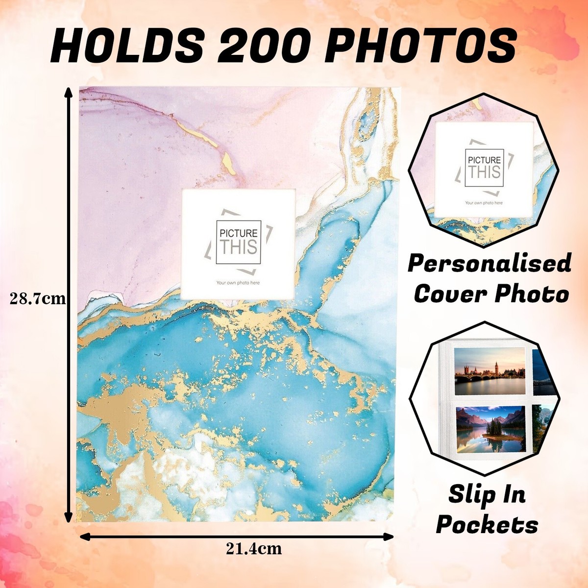 Walther Monza Red 7x5 Slip In Photo Album - 200 Photos - Foto 12