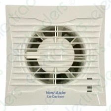 Vent Axia 441625A Silhouette 100T Lo-Carbon Axial Extractor Fan with Timer