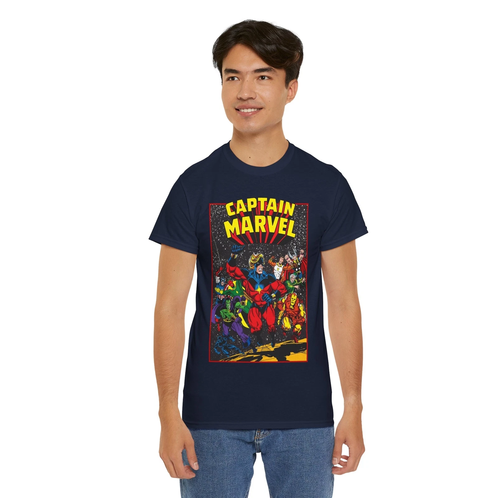 Captain Marvel T-Shirt - Marvel Comics - Jim Starlin Art - Mar-Vell - Kree