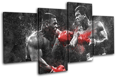 Dream Fight Boxing Ali Tyson Sports MULTI Leinwand Wand Kunst Bild drucken