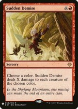 Sudden Demise NM, English MTG Mystery Booster Singles