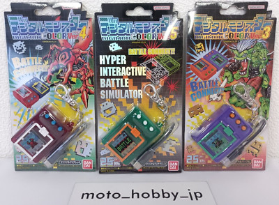 NEW Digital Monster COLOR Purple & Clear Red & Clear Green Set 25th Anniversary