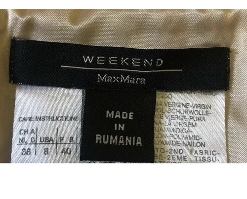 WEEKEND MAXMARA Vintage Virgin Wool Blend A-Line Skirt. Size 6-8 AUS. GUC - Picture 6 of 9