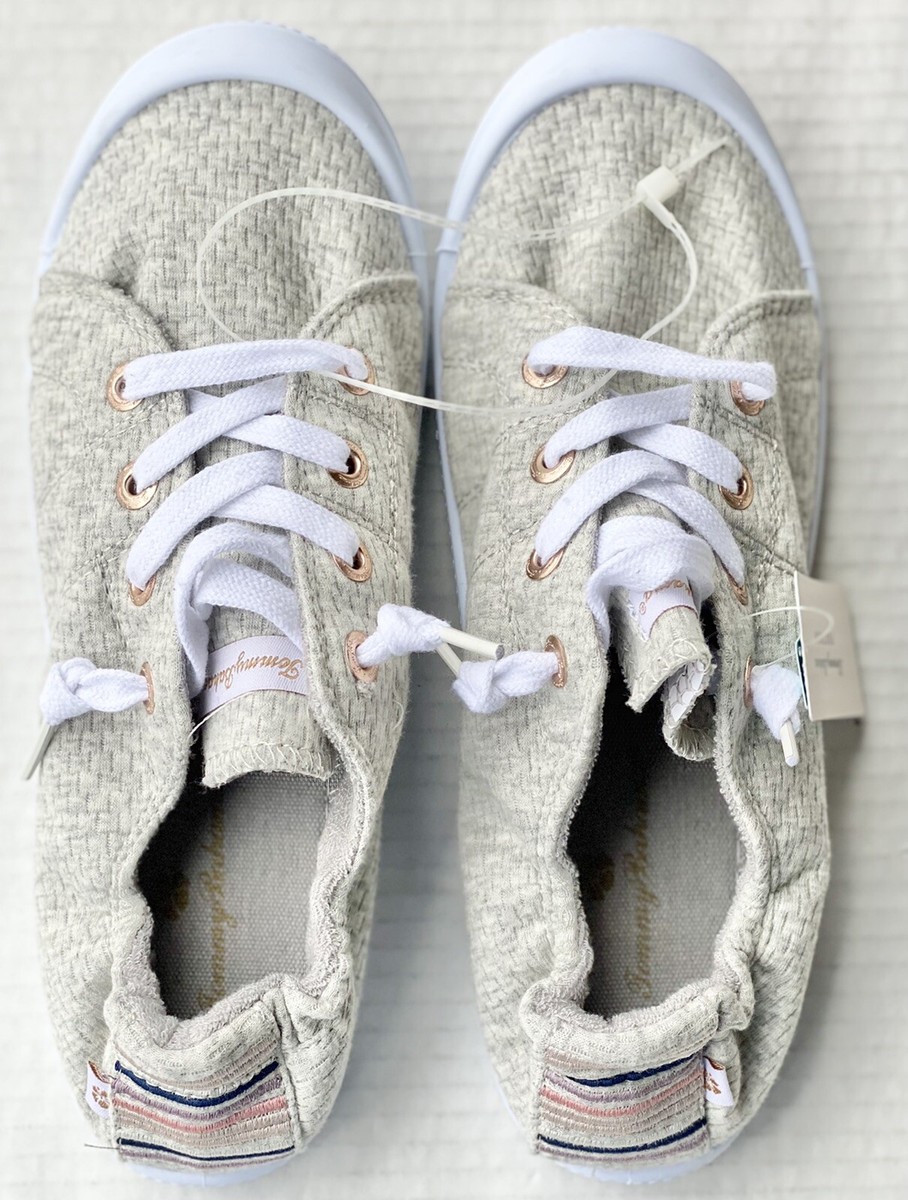 Tommy Bahama Gray Dots No Tie Memory Foam Slip On Sneakers 