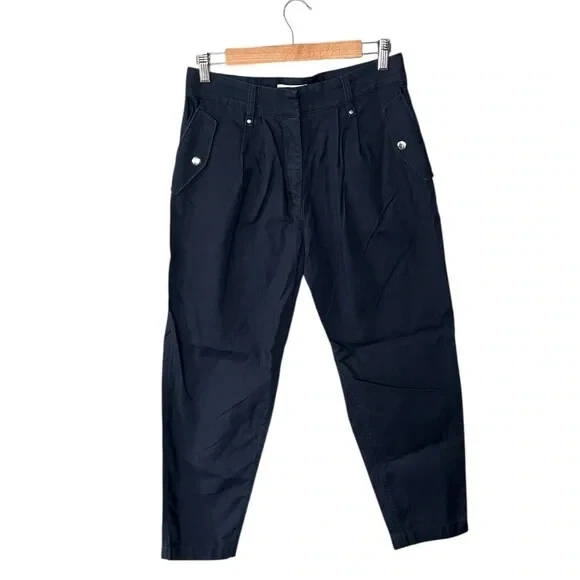 Pantalone COACH plissettato blu navy taglia 8