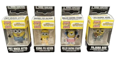 Pocket Pop Funko Keychain Minions Despicable Me Bob Stuart Otto