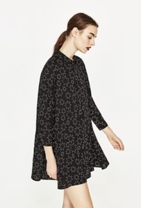 black tunic shirt dress