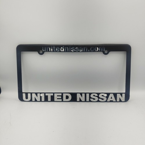 United Nissan License Plate Frame Black Front Or Rear eBay