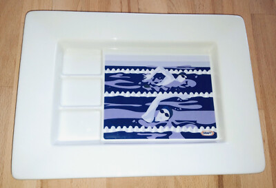 Kraft Foods Servierplatte Schwimmen - rechteckig 33,5 x 23,5 cm - Gewicht 1,7 kg