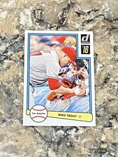2016 Panini Donruss Retro '82 Mike Trout #D82-1 Los Angeles Angels Baseball