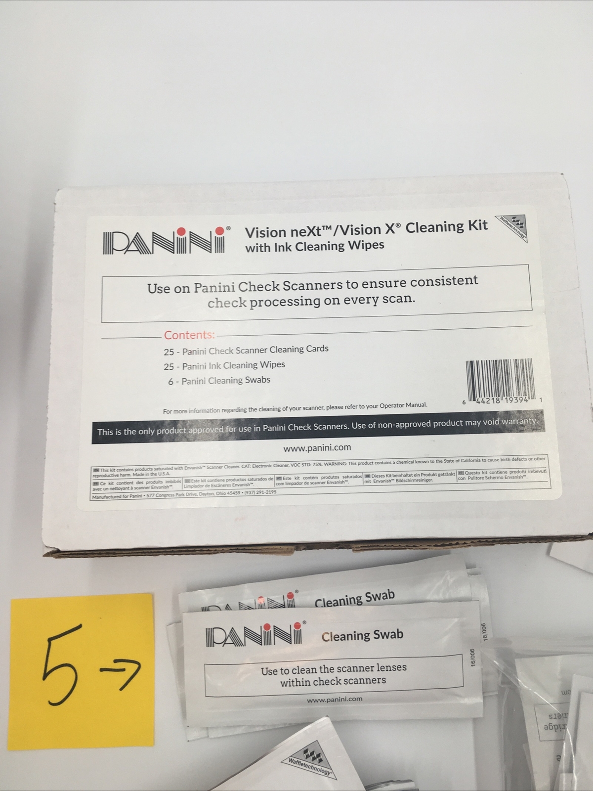 Panini+Check+Scanner+Cleaning+Cards+Set for sale online eBay