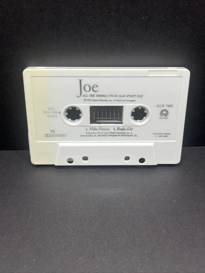 Joe All The Things (your Man Won’t Do) Cassette Single 1995 - Image 4 of 4