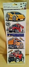 CAR WALL DECALS NEW TRUCK 4X4 DUMP CEMENT MOTORCYCLE AMBULANCE #1 DOLLAR DECOR.