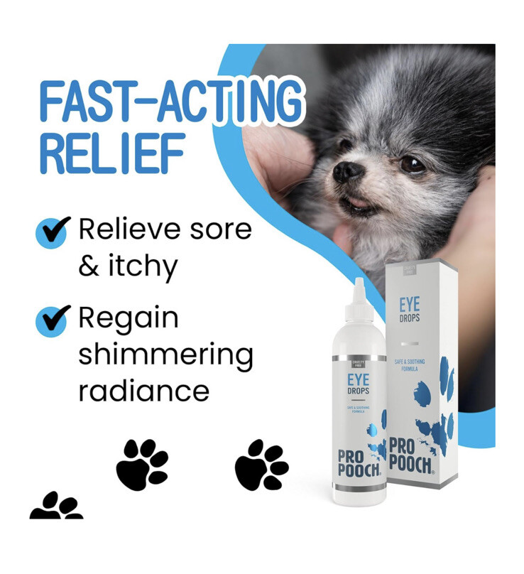 Pro Pooch Dog Eye Drops Soothing for Dry Eyes Suitable for All Dogs