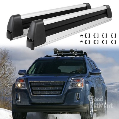 Ski Snowboard Roof Mount Rack Carrier Holder with Lock For GMC Terrain 2010-2026