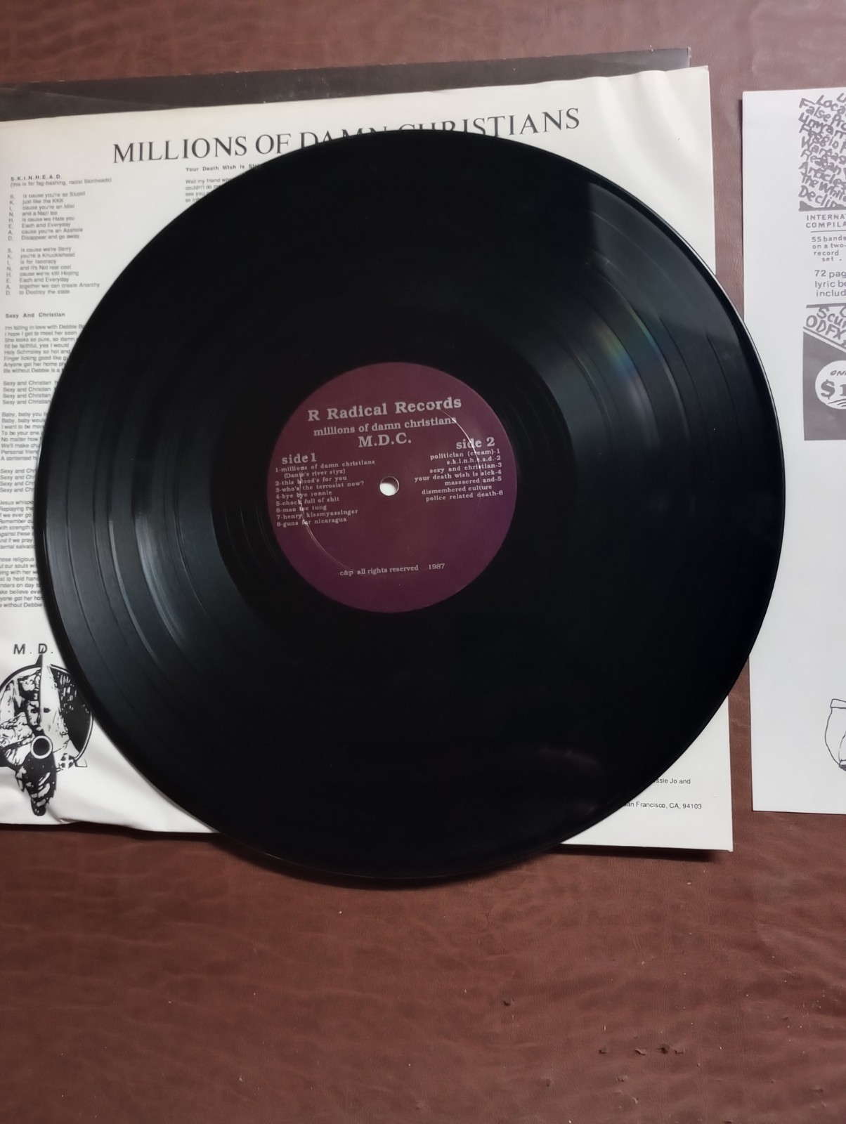 Millions Of Damn Christians This Blood's For You MDC og Shrink wrap Complete