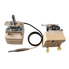 WTA Yellow Capillary Thermostat 4.5x4.5x5cm 250V 16A 25A for Warmers and Ovens