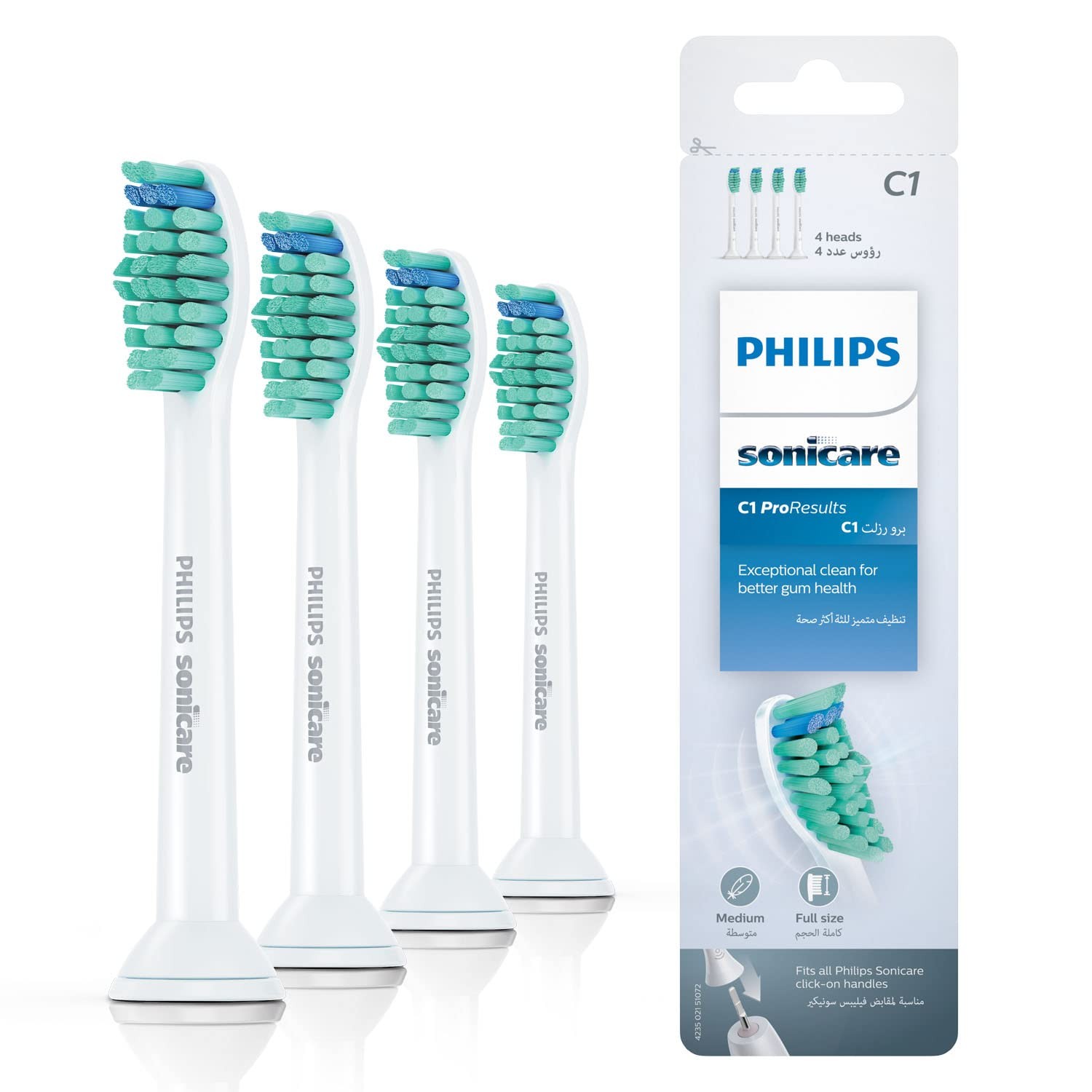 Brosses à dents électriques soniques ProResults Standard pour éliminer la plaque
