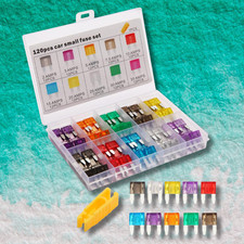 Mini Car Fuse Assortment Assorted Kit Blade Set Auto 120Pcs Truck Automotive
