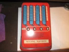 Vintage Tin Wolverine USA Red & Blue Metal Math Toy Adding Machine EX CONDITION