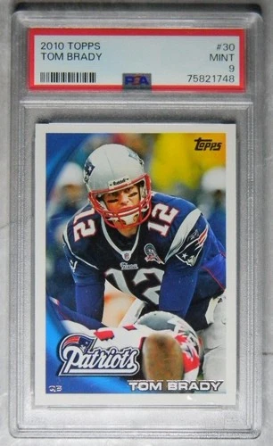 TOM BRADY 2010 TOPPS #30 PSA 9