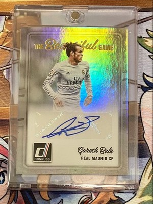 Gareth Bale 2016-17 Panini Donruss Autograph Card Beautiful Game Real Madrid CF