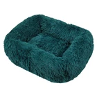 Plush Dog Cat Bed Calming Pet Sofa Cushion Machine Washable Sleeping Kennel