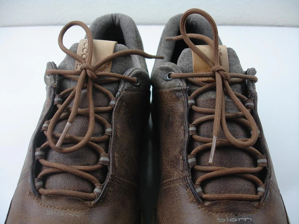 Zapatos de golf para hombre 9 9,5 43 extra ancho Ecco Yak híbrido GTX Gore-Tex cuero marrón Foto 4 de 4