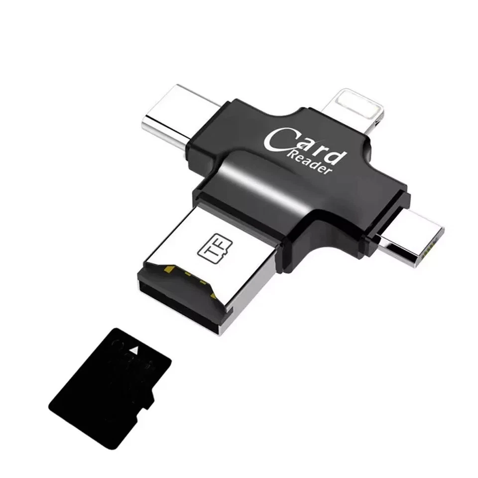 SD Card Reader Adapter 4 In 1 Usb Otg Tf For iPhone, Huawei, Samsung and Type C - Image 2 of 4
