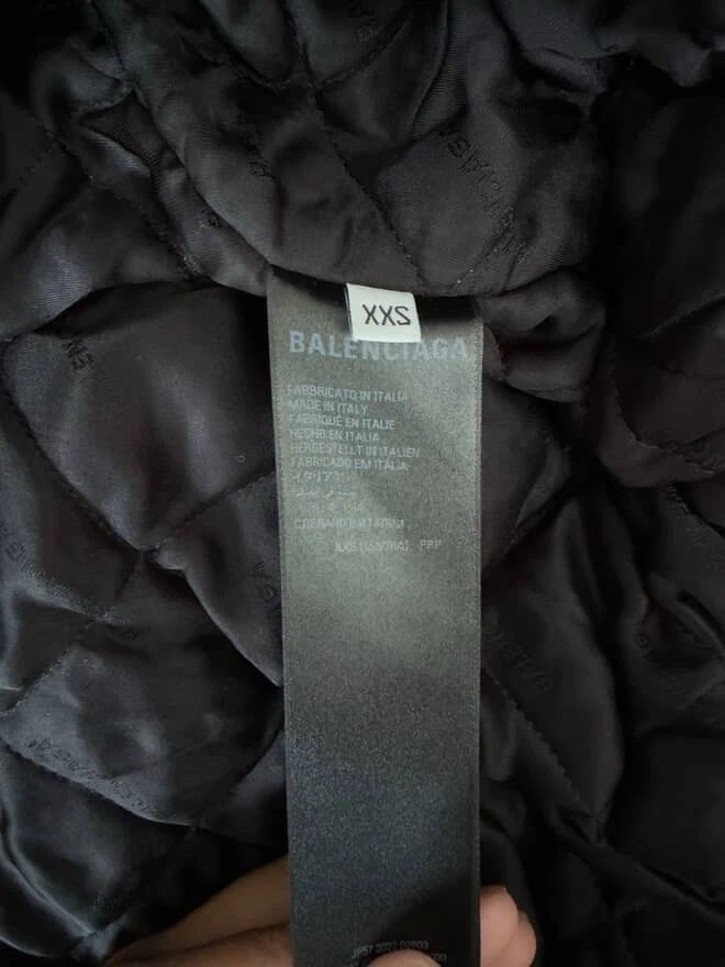 Balenciaga Demna Sport B Taxi Blouson Leather Bomber Jacket - Image 4 of 4