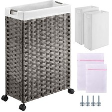 Greenstell Laundry Hamper with Wheels, 11.9 Gallon 45L Small Clothes Hamper...