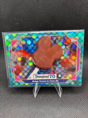 2025 Topps Disneyland 70th Mickey Premium Ice Cream Bar #100 /150 Light Bulb
