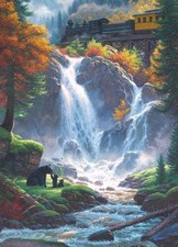 Cobble Hill 500 Piece Puzzle - Mountain Pass - Sample Poster Included