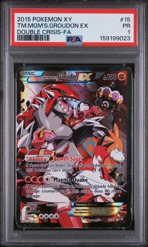 Team Magma's Groudon-EX graded PSA 1 for sale on eBay