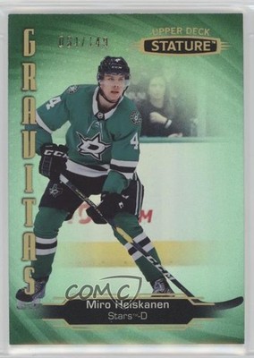 2020-21 Upper Deck Stature Gravitas Green 64/149 Miro Heiskanen #G-10 0b02