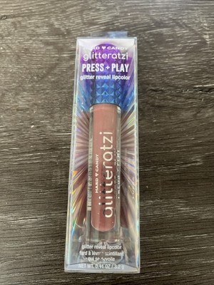Hard Candy Glitteratzi Press+Play Glitter Reveal Lipcolor In 1450 Dazzle NIB