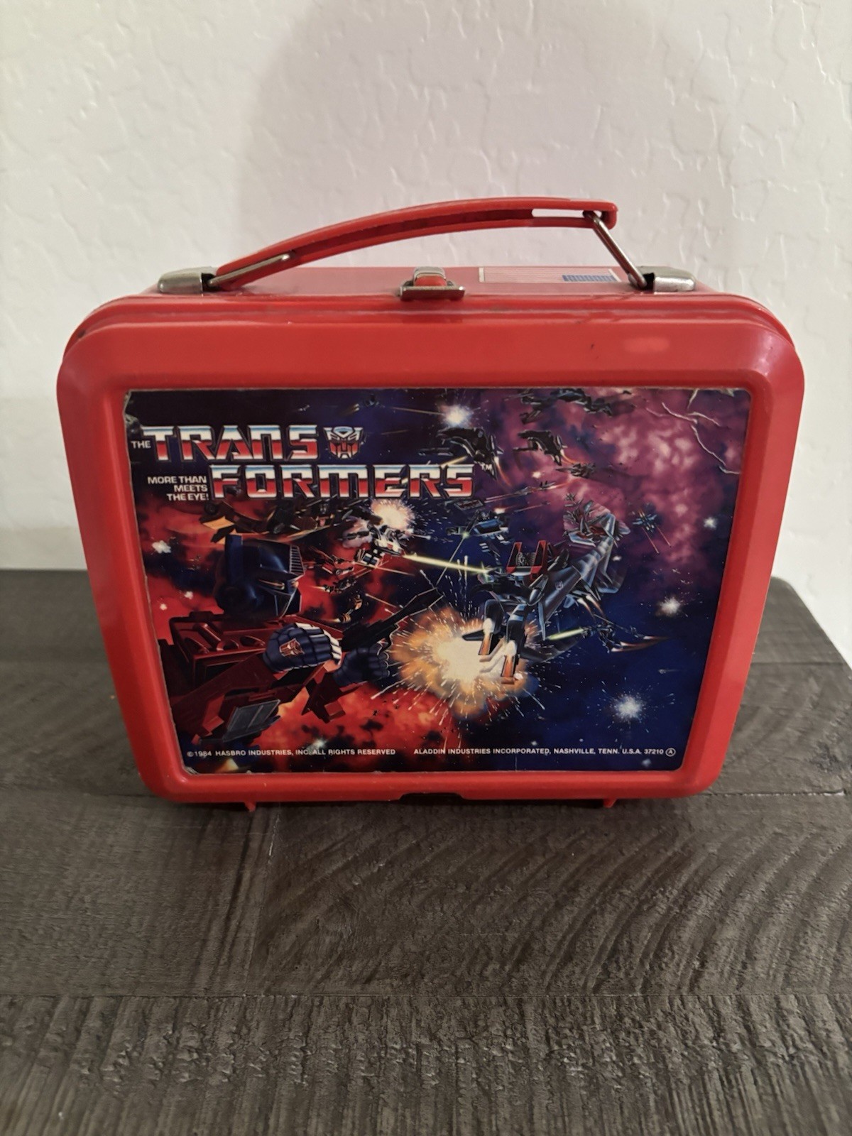 Aladdin Hasbro Red Plastic No Thermos!
