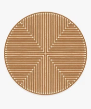 jonathan adler ruggable 6’ Round Inkdrop Copper No mat ($229 Retail)