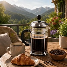 34oz French Press Coffee Maker with Stainless Steel Plunger