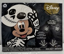 Disney Mickey Mouse Halloween Guantes Iluminados y Diadema Conjunto de Disfraz para Adulto