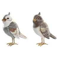 Deko-Figur Dkd Home Decor Beige Weiß Harz Fugl Moderne [12,5 X 7 X 16 Cm] [2