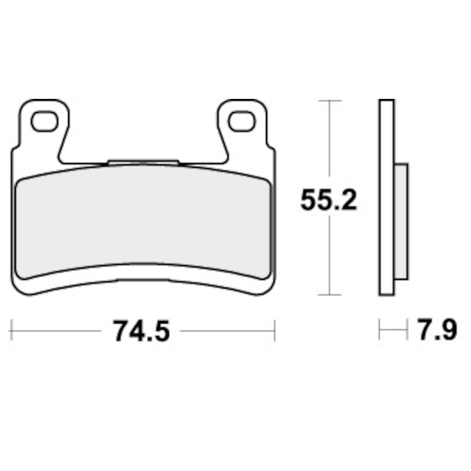 SBS 894DC BRAKE PADS ORGANIC RACING