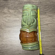 10 inch Carved Wood Tiki Totem Wall Mask Tropical D cor