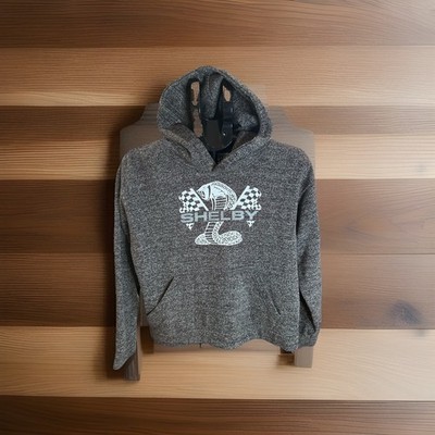 Shelby Mustang Lone Rock Grey Hoodie Women s Med/ Youth Large EUC 