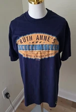 Rare Vintage Northern Exposure Ruth Anne's General Store T shirt L Blue Yellow